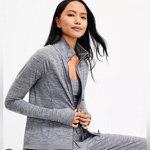 Lou & Grey Marled Feel Good Zip Jacket